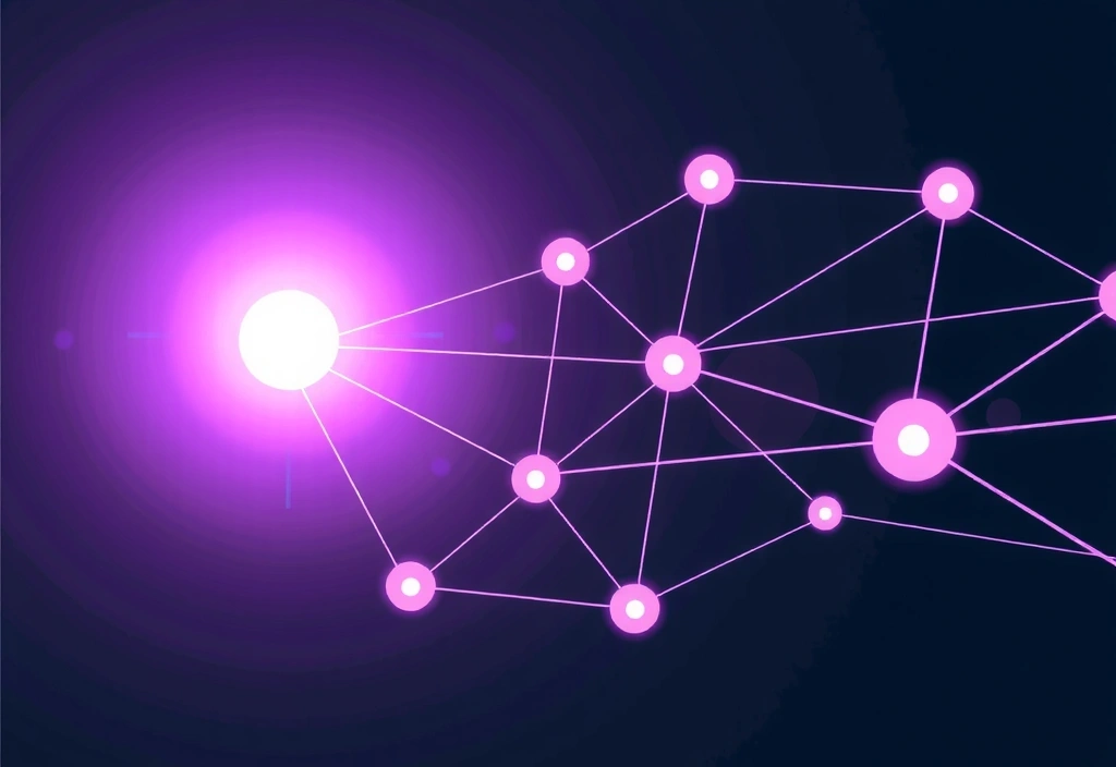 Netzwerk von Datenverbindungen und Analysen